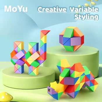 Волшебная Линейка MoYu Magic Rule Змеиный Цвет 3D 24 36 48 72 Сегмента PuzzleToys Трансформируемые Кубики Развивающая игрушка для детей Cubo Magico