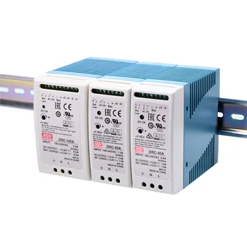 MEAN WELL DRC-40 ИБП SMPS Импульсный Источник питания Трансформатор переменного тока постоянного тока типа Din-рейки Безопасности с Двойным выходом 40,02 Вт 13,8 В 27,8 В 1.9А