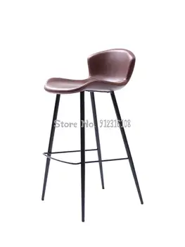 Скандинавский современный простой барный стул бытовой высокий табурет барный стул на стойке регистрации ресторана железный барный стул для отдыха