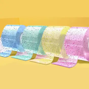 Клейкие выдуваемые пузырчатые ленты Красочный блеск Двусторонняя многоразовая высокопластичная пузырчатая лента для изготовления игрушек своими руками