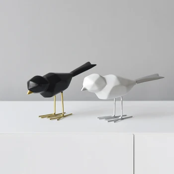 Минималистичная усовершенствованная геометрическая птица аксессуары для украшения дома украшения книжный шкаф мебель для крыльца