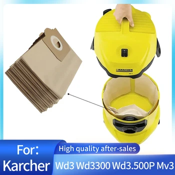 Мешки для пыли для Пылесоса Karcher Wd3 Wd3300 Wd3.500P Mv3 Wd3200 Se4001 Se4002 6.959-130 6.904-051 6.904-263