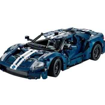 2023 Ford GT 42154 Технологическая модель автомобиля Строительный блок 1: 12 Speed Champion Модель автомобиля Строительный блок Детская игрушка Подарок на день рождения