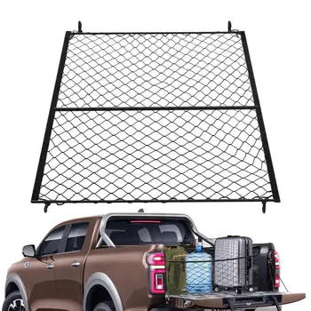 Сетка для багажника автомобиля, сетка для крыши, грузовая сетка, сетка для тяжелых грузов, Выдвижные сетчатые крышки для мусорного бака, багажные сетки с 4 фиксированными крючками