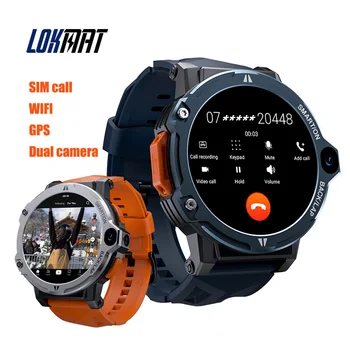Смарт-часы LOKMAT APPLLP 6 Pro с SIM-картой Wifi 4G Android 3G + 64G С Двойной камерой Распознавания лиц GPS SOS Вызов в один клик Smartwatch