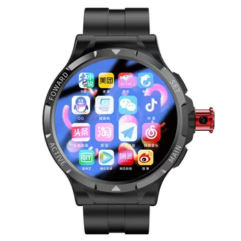 Смарт-часы 4G SIM-карта Видеозвонок Android 9 OS 8G RAM 128 ГБ ROM Аккумулятор 800 мАч 8-Мегапиксельная Камера GPS Smartwatch WiFi Интернет MP4 MP3