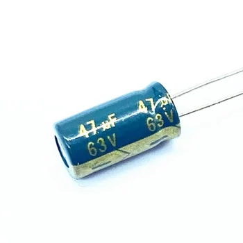 20 шт. /лот 63 В 47 мкФ алюминиевый электролитический конденсатор размер 6 * 12 47 мкФ 20%