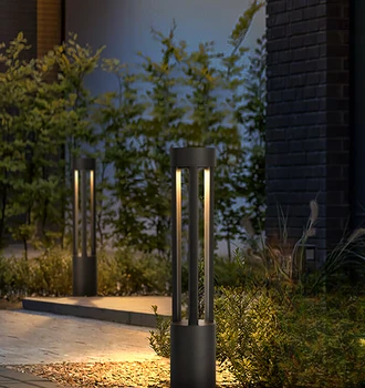 Водонепроницаемая газонная лампа современное простое наружное освещение жилой уличный фонарь домашний сад ландшафтная лампа