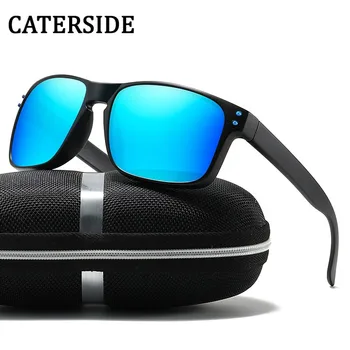 Новые поляризованные солнцезащитные очки TR90 Мужские Ретро Квадратные Спортивные Уличные велосипедные солнцезащитные очки для рыбалки, пеших прогулок, очков для верховой езды для мужчин и женщин
