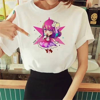 Женская футболка Oshi No Ko с аниме, забавная футболка для девочек, одежда 2000-х годов