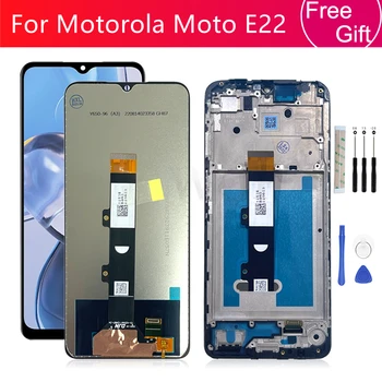 Для Motorola Moto E22 ЖК-дисплей С Сенсорным Экраном Digitizer В Сборе С Рамкой Для Moto E22i Замена Экрана Запчасти Для Ремонта