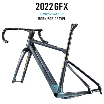 LEXON GFX Карбоновая рама с гравийным покрытием, Дисковый тормоз, внедорожная рама, Дисковый тормоз, рама для велокросса, рама для шоссейного велосипеда, Аксессуары для велосипеда