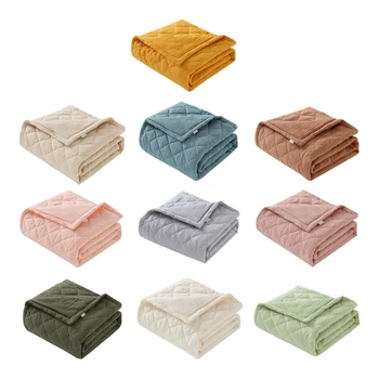 Хлопковое Детское одеяло, Стильное и функциональное Одеяло для новорожденных, Накидка для всех возрастов 066B