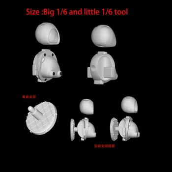Большой/Маленький Инструмент Для Изготовления Головы Куклы 1/6 BJD DIY Ручной Работы Для Изготовления Кукольных Инструментов 1/6 BJD Doll Tools 2023 Новая Версия