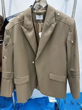 AD9033 Модные Мужские Пальто и Куртки 2023 Взлетно-посадочной полосы Роскошный известный Бренд Европейский Дизайн вечерние стиль Мужская Одежда