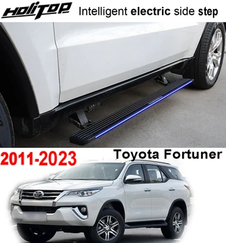 Автоматическая электрическая подножка боковые педали nerf bar для Toyota Fortuner 2011-2023, интеллектуальный масштабируемый навык, он может загружать 300 кг