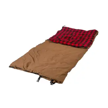 6 фунтов. Высококачественный мягкий прямоугольный коричневый холщовый спальный мешок -10 ° F Идеально подходит для кемпинга и активного отдыха.