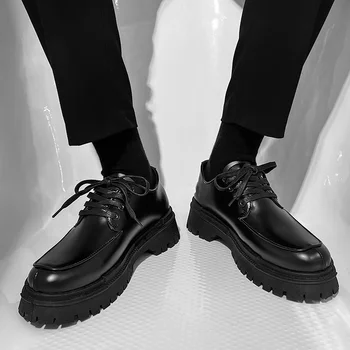 2023 Осенняя мужская повседневная обувь, роскошные брендовые Повседневные Лоферы без застежки, Мужские Мокасины, Итальянская черная мужская обувь для вождения