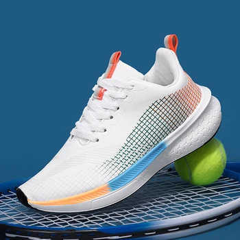 2023 Новые теннисные туфли для мужчин, легкие теннисные кроссовки, женские нескользящие кроссовки для тренировок по бадминтону, Удобные кроссовки для бега
