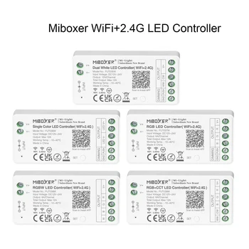 Miboxer WiFi + 2.4G светодиодный контроллер FUT035W CCT FUT036W DIM FUT037W RGB FUT038W RGBW FUT039W RGB + CCT Smart Music APP Голосовое Управление