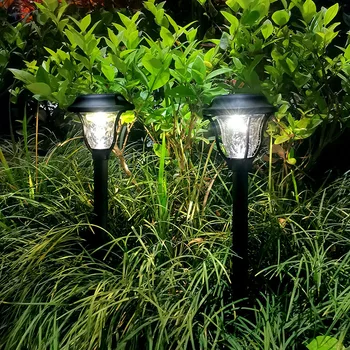 Светодиодные фонари на солнечных батареях Pathway LED Наружная водонепроницаемая лампа для газона IP65 Ландшафтное освещение для внутреннего дворика, дорожки, двора, сада
