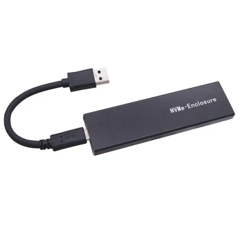 Двойной протокол M2 NVMe NGFF SATA SSD Чехол USB 3.1 Gen 2 SSD USB Адаптер Чехол для 2230 2242 2260 2280