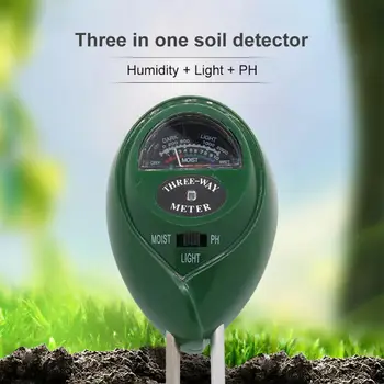 Измеритель влажности, солнечного света, PH-метр 3 в1, кислотность почвы, воды, влажность, Тест на свет, PH Садовых растений, цветов, тестер влажности, инструмент для тестирования