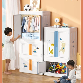 Детский многослойный Бытовой Выдвижной шкаф для хранения Одежды Большой емкости, Пластиковый Выдвижной ящик для хранения закусок, Шкаф для закусок