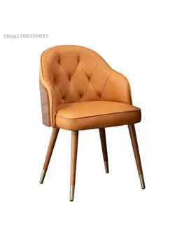 Обеденный стул из массива дерева легкий роскошный домашний современный минималистичный обеденный стол и стулья в скандинавском стиле со спинкой для кафе и отеля, стул для макияжа