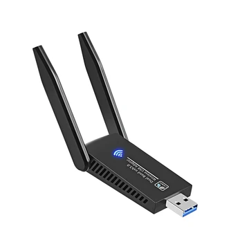 1300M USB Wi-Fi Беспроводная Сетевая Карта USB 3.0 Dongle 5ghz WiFi5 Адаптер Двухдиапазонная WiFi Карта Для Портативных ПК Windows MaxOS