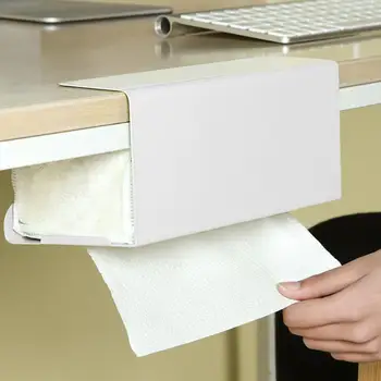 Удобная подставка для бумажных полотенец, простая установка, многофункциональный 2-х цветный держатель для бумажных полотенец повышенной прочности.
