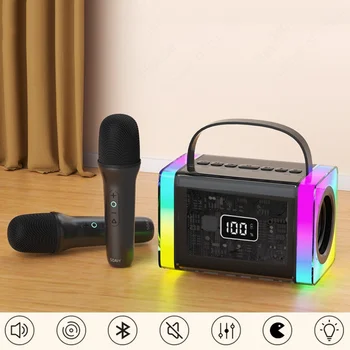 Встроенный микрофон, аудиомашинка, Портативная домашняя K Song, встроенная звуковая карта, наружные беспроводные динамики Bluetooth, караоке
