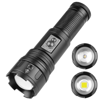 Мощный светодиодный фонарик XHP360 COB USB, перезаряжаемый фонарик, мощный фонарик, тактический дальнобойный фонарик для кемпинга