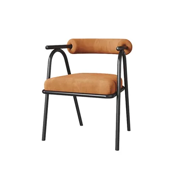 Эргономичные обеденные Кухонные стулья Nordic Office, Роскошный обеденный стул для спальни, современный подлокотник, мобильная мебель для дома Poltrona Design