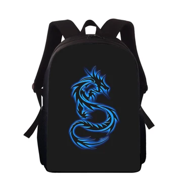 Китайский дракон, 16-дюймовый детский рюкзак с 3D принтом, ранцы для начальной школы для мальчиков и девочек, рюкзаки для школьников, сумки для книг, дорожная сумка