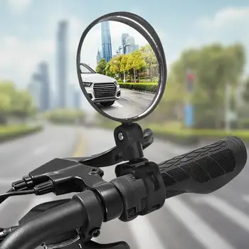 2шт Универсальное Велосипедное Зеркало Заднего Вида С Регулируемым Поворотом Широкоугольного Велосипедного Руля Зеркала Заднего Вида для MTB Дорожного Велосипеда
